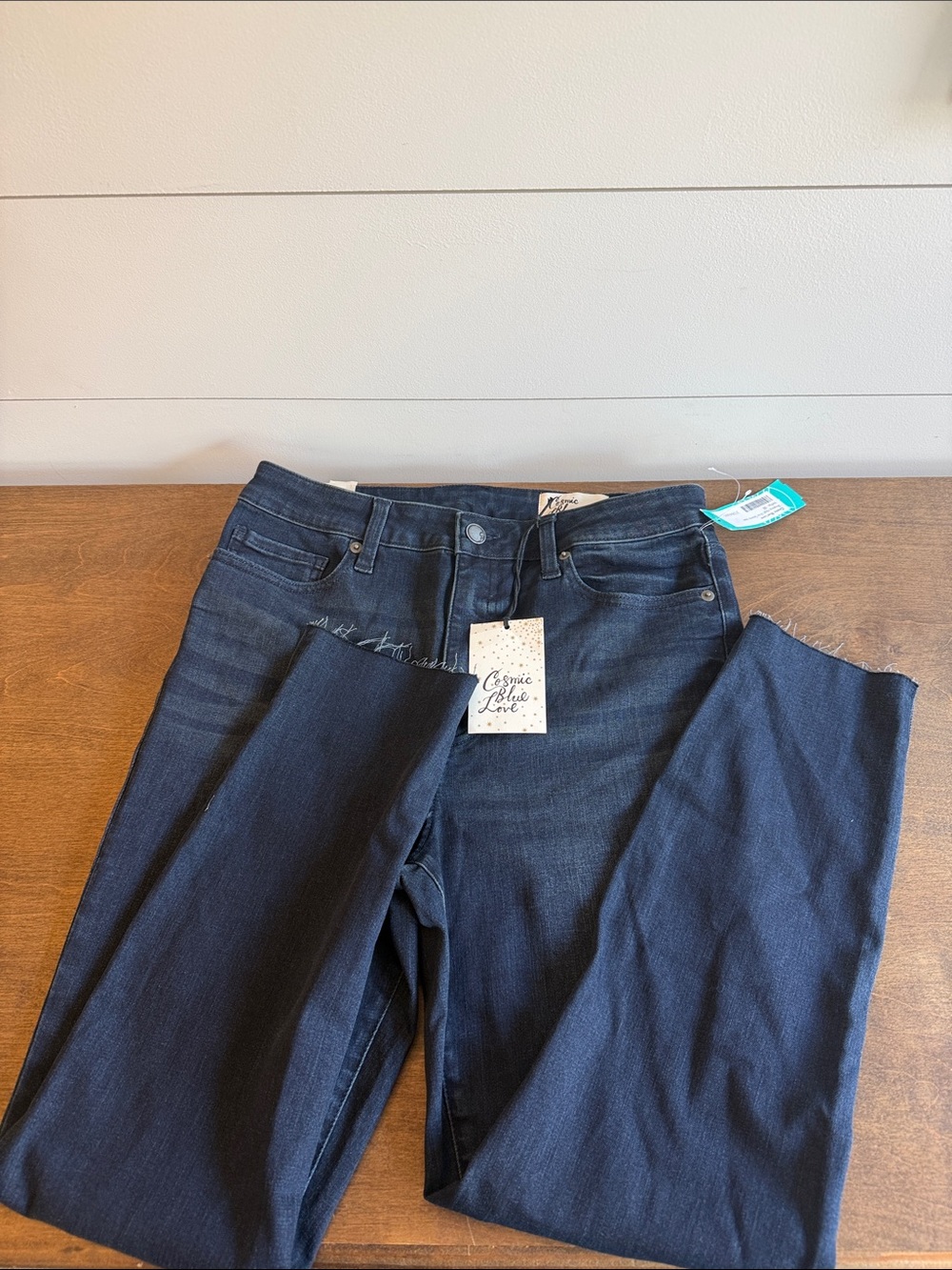 Women’s Straight Leg Jeans in Dark Indigo - Cosmic Blue Love
